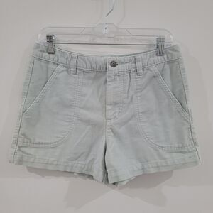 Patagonia Womens Corduroy Stand Up Shorts Size 8 Organic Cotton Teal Outdoor
